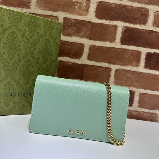 Gucci Light Green Leather Bag 772643