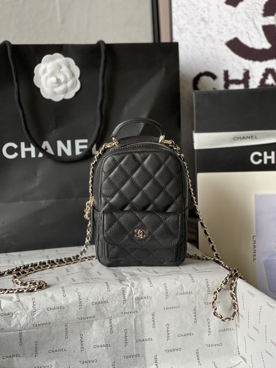 Chanel Caviar Leather Mini Backpack AP3753