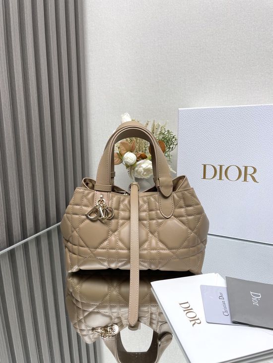 Christian Dior Christian DiorTOUJOURS Brown Leather Handbag 2822
