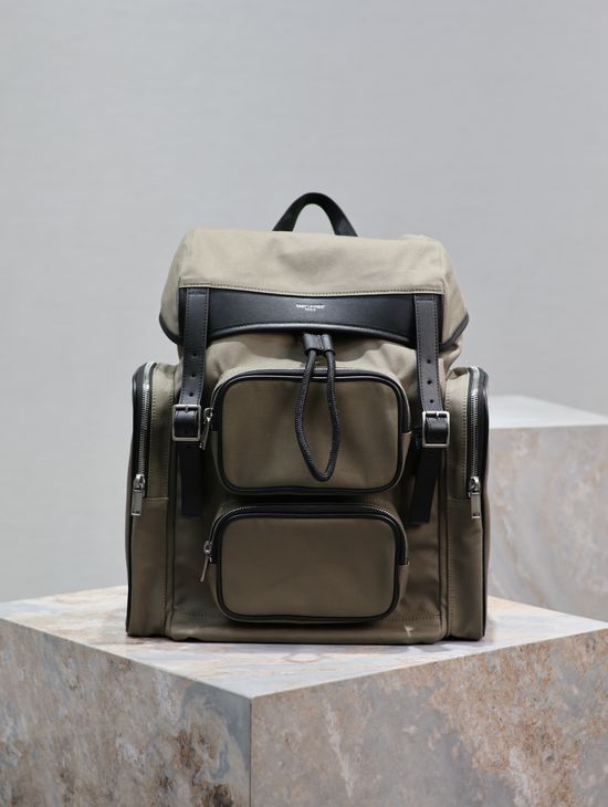Yves Saint Laurent City Flap Drawstring Backpack 437110