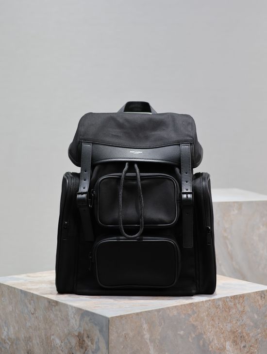 Yves Saint Laurent City Flap Drawstring Backpack 437110