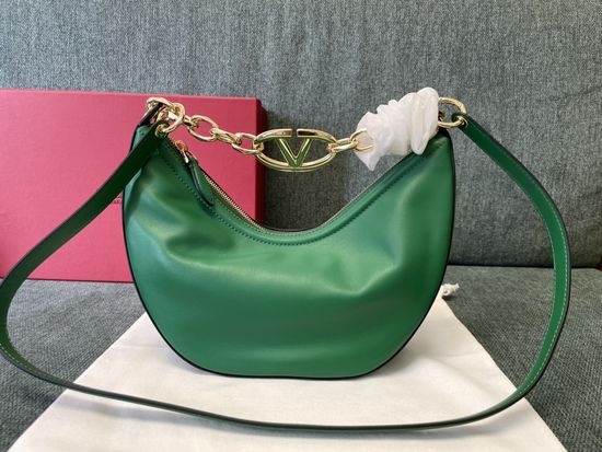 VALENTINO VLOGO MOON Small Chain Hobo Bag 0003