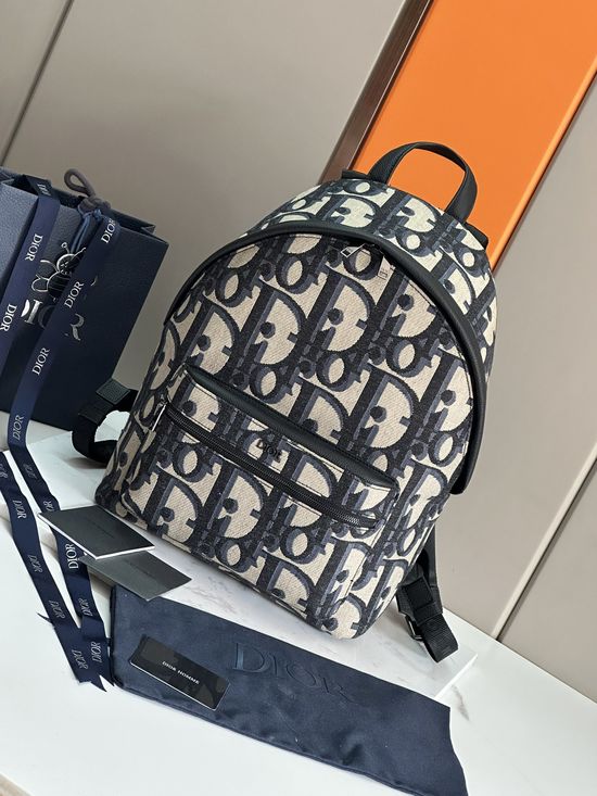 Christian Dior Rider Oblique Printed Casual Backpack 93328
