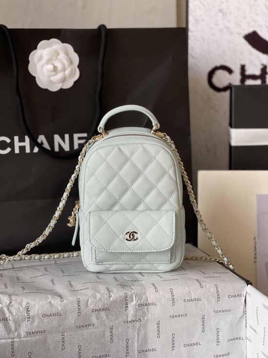 Chanel Caviar Mini Backpack with Multiple Carrying Ways AP3753