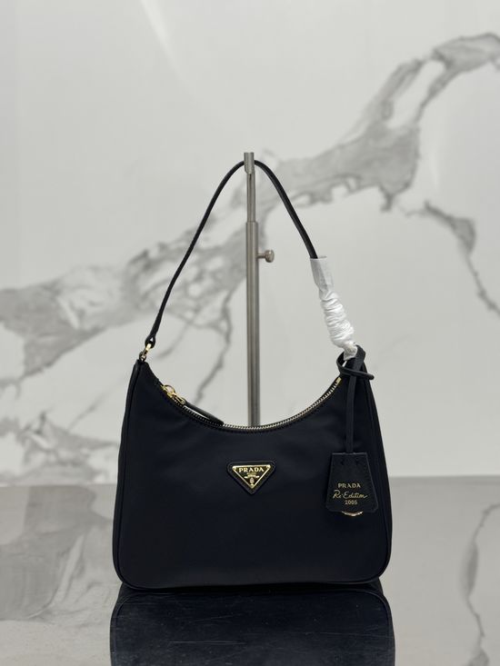 Prada Hobo Nylon Crossbody Shoulder Bag 1NE204