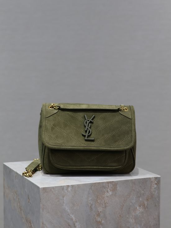 Yves Saint Laurent Niki Suede Shoulder Bag 533037