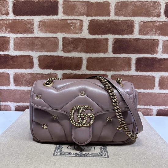 Gucci Sheepskin Leather Shoulder Bag 443497