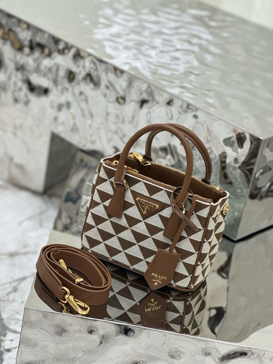 Prada Embroidered Mini Galleria Bag 1BA906