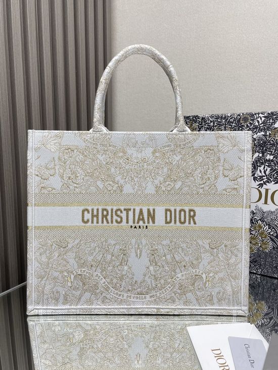 Christian Dior Golden Flower Large Shopping Bag 41.5x35x18cm