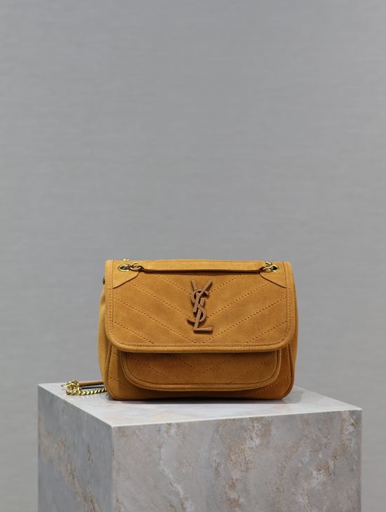 Yves Saint Laurent Niki Suede Shoulder Bag 533037