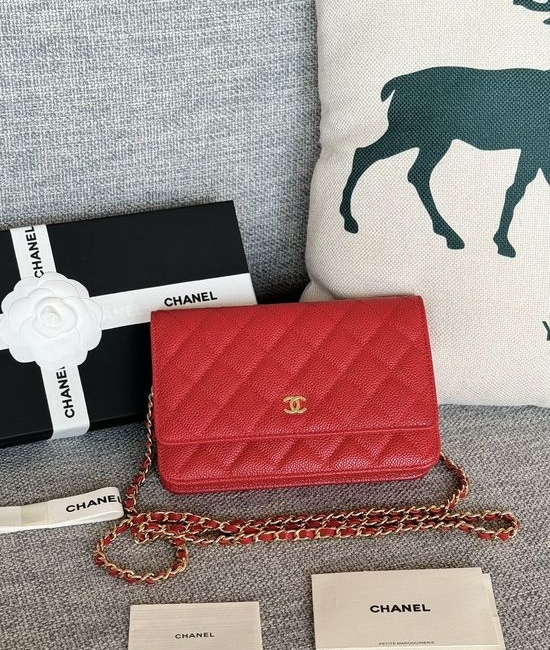 Chanel Magnetic Buckle Series Grained Leather Bag AP330