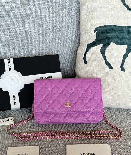 Chanel Caviar Leather Magnetic Closure Bag AP330