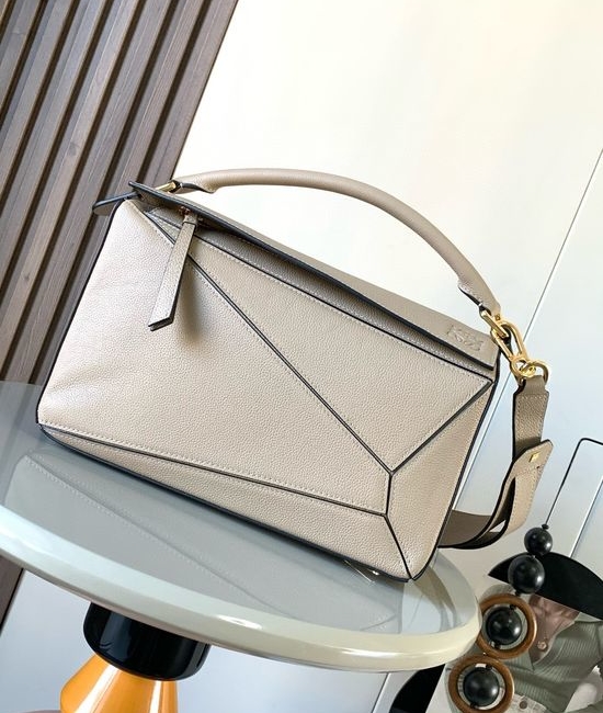 Loewe Puzzle Sand Leather Shoulder Bag 9017