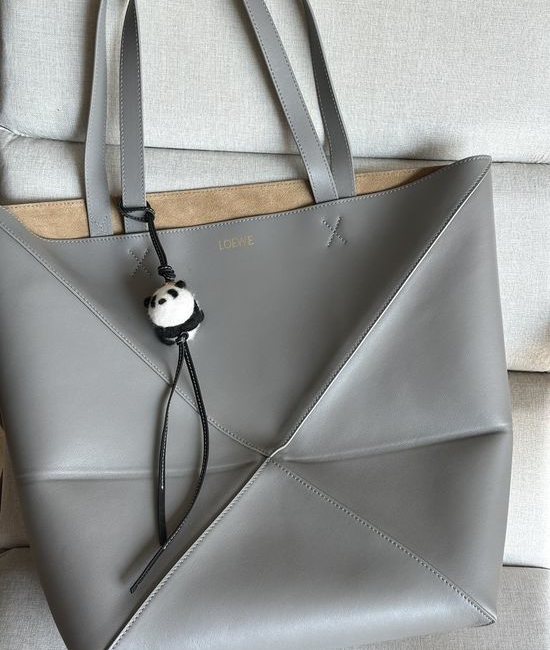 Loewe Puzzle Fold Pearl Gray Large Tote Bag 1761