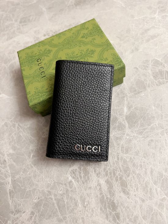 Gucci Black Leather Bifold Wallet 771159