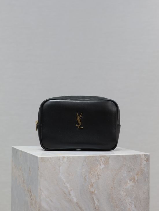 Yves Saint Laurent Calypso Lambskin Leather Clutch 765026