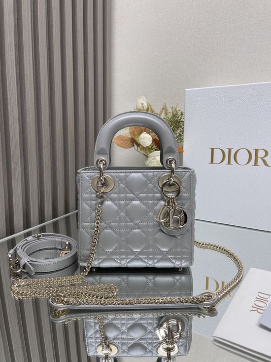 Christian Dior Lady Christian Dior Lambskin Handbag 0505