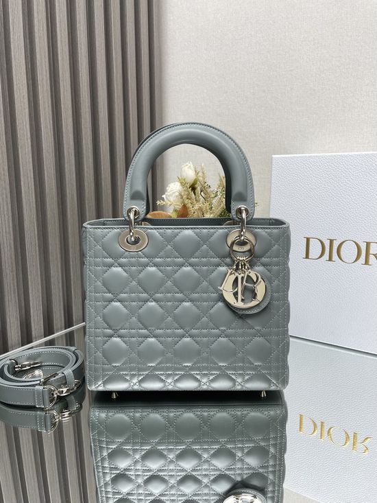 Christian Dior Lady Christian Dior My ABC Grey Lambskin Bag