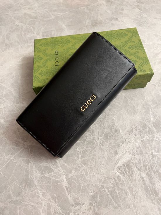 Gucci Black Slim Wallet 772638