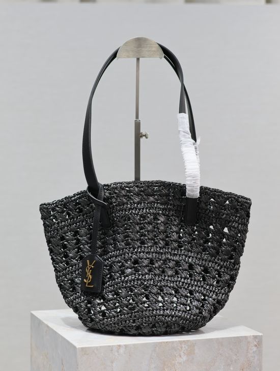 Yves Saint Laurent Woven Raffia Tote Bag 761461