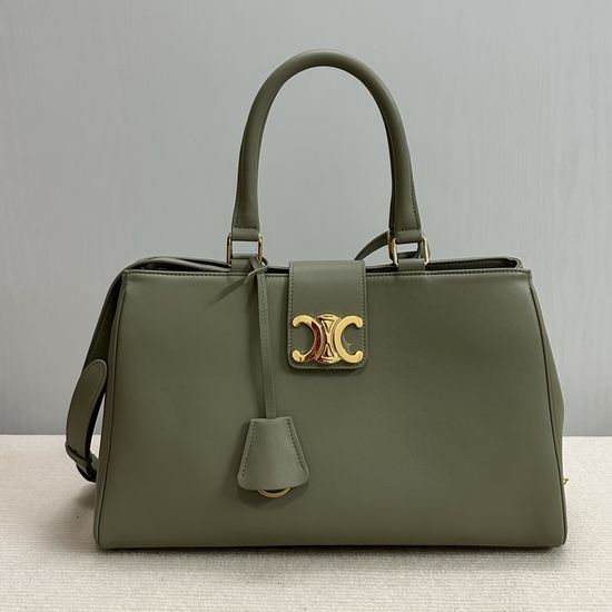 Celine APPOLINE Grained Leather Commuter Bag 114963