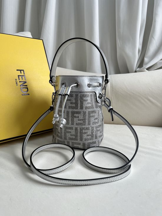 Fendi Mon Tresor Glitter Bucket Bag 006