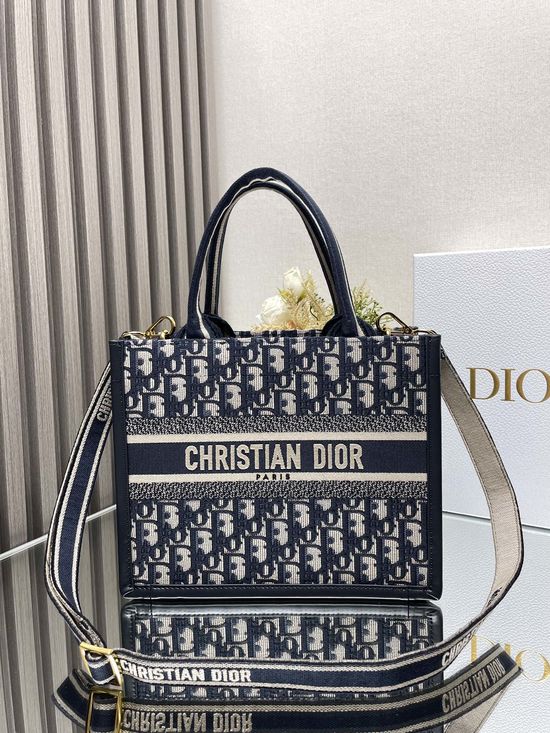 Christian Dior Mini Book Tote Embroidered Shoulder Bag 8529