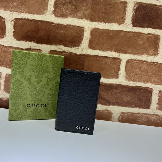 Gucci Crossbody Bag Black Litchi Grain 771159