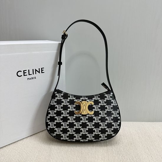 Celine TILLY Shoulder Bag with TRIOMPHE Metal Trim 115702