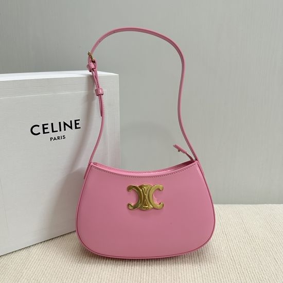 Celine TILLY Begonia Pink Vintage Shoulder Bag 115703