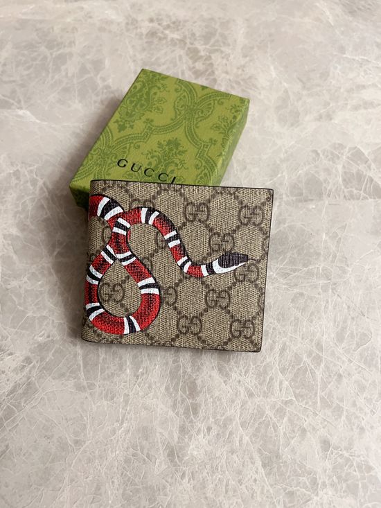 Gucci Striped Snake Short Wallet 451268