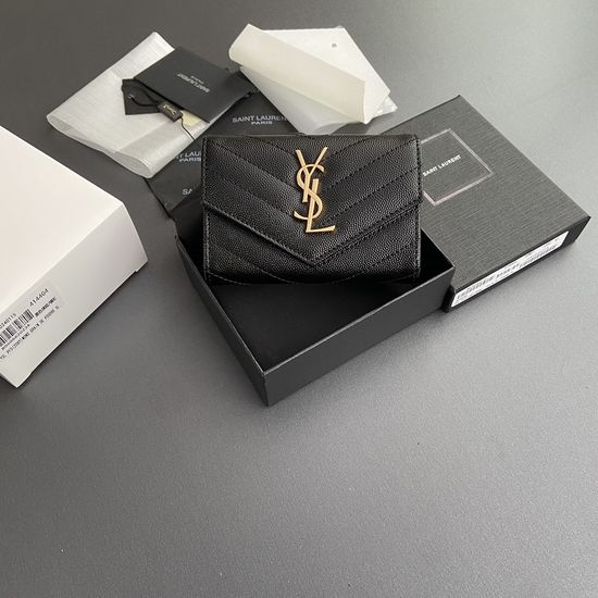 Yves Saint Laurent Matelasse Leather Envelope Wallet 414404