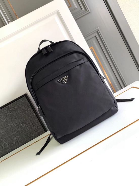 Prada Saffiano Leather Trim Nylon Backpack 2VZ048