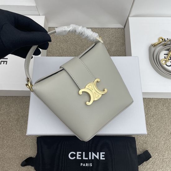 Celine OMPHE Mini Smooth Leather Bucket Bag 10K943