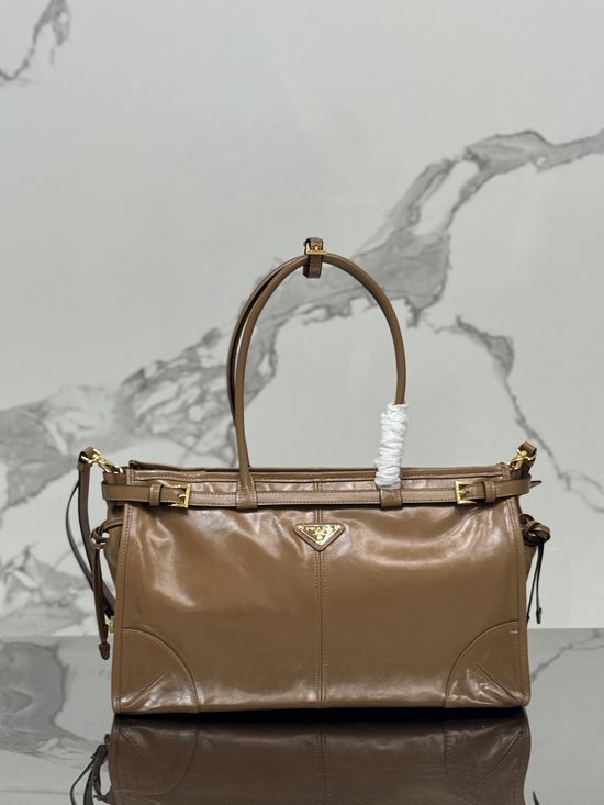 Prada SoftLux Leather Satchel Crossbody Bag 1BA433