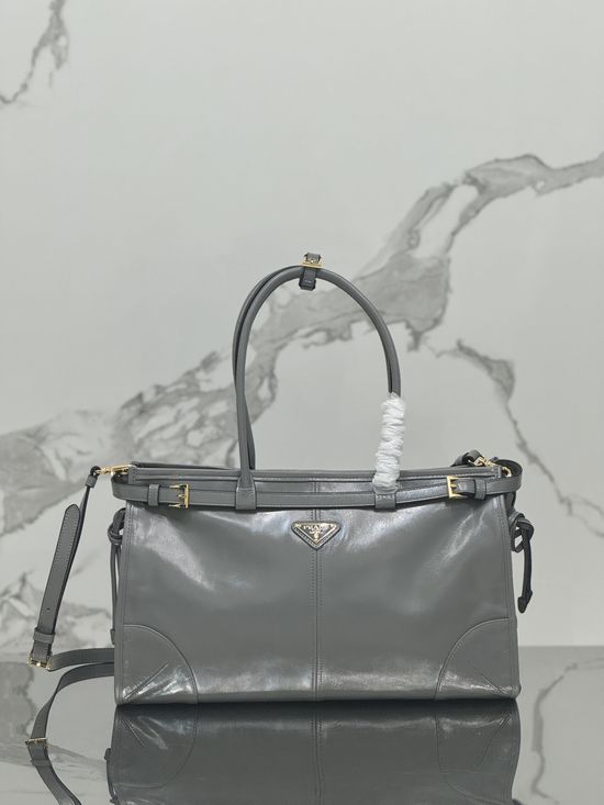 Prada SoftLux Large Oil Wax Leather Bag 1BA433