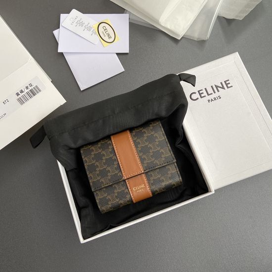 Celine TRIOMPHE Short Trifold Wallet 10D572BZ9.04LU