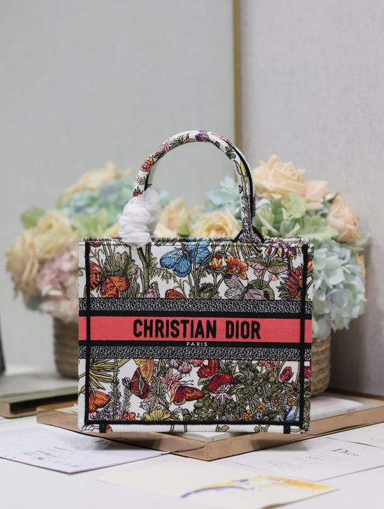 Christian Dior Mini Book Tote Embroidered Bag 1265