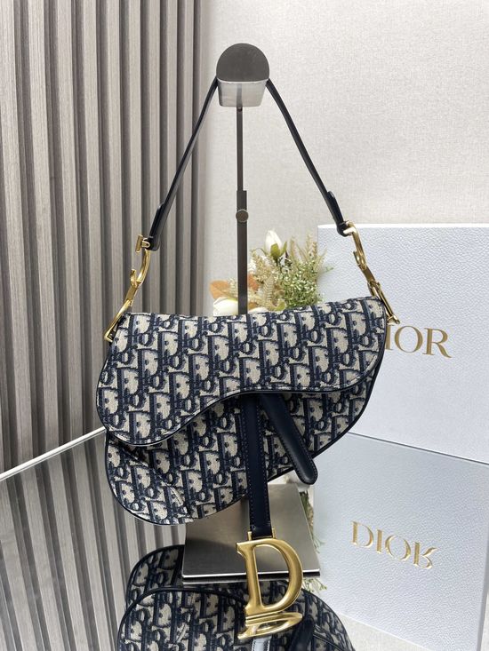 Christian Dior Saddle Large Canvas Bag 0928