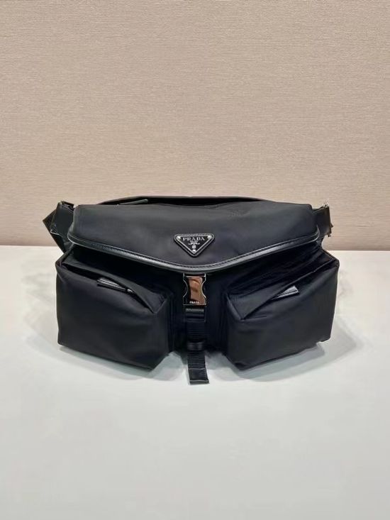 Prada Nylon Flap Shoulder Bag 2VH175