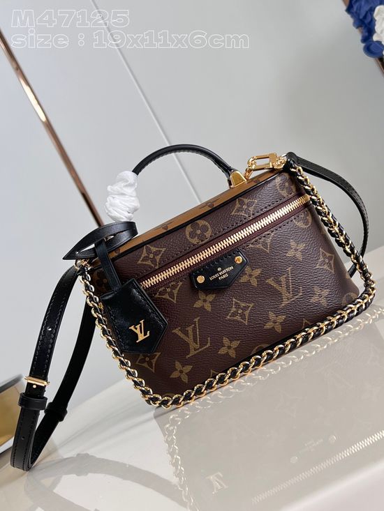 Louis Vuitton Vanity Chain Pouch Inspired by Classic Makeup Case M47125