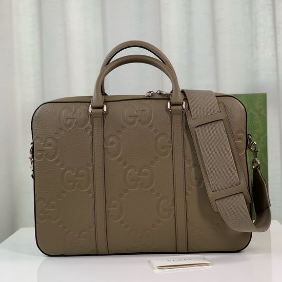 Gucci Briefcase GG Monogram Leather Bag 658573