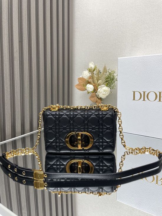 Christian Dior Caro Quilted Small Leather Bag 9012