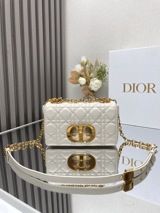 Christian Dior Christian Dior Caro White Leather Bag 9012