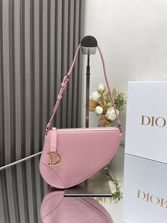 Christian Dior Saddle Lambskin Shoulder Bag 8016