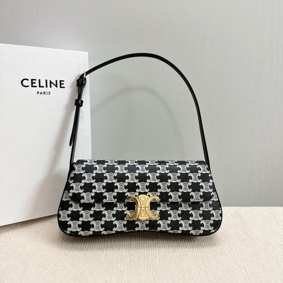 Celine Lola Medium Shiny Leather Bag 6502