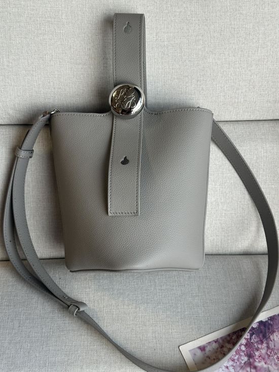 Loewe Pebble Bucket Grain Leather Mini Bag 332S