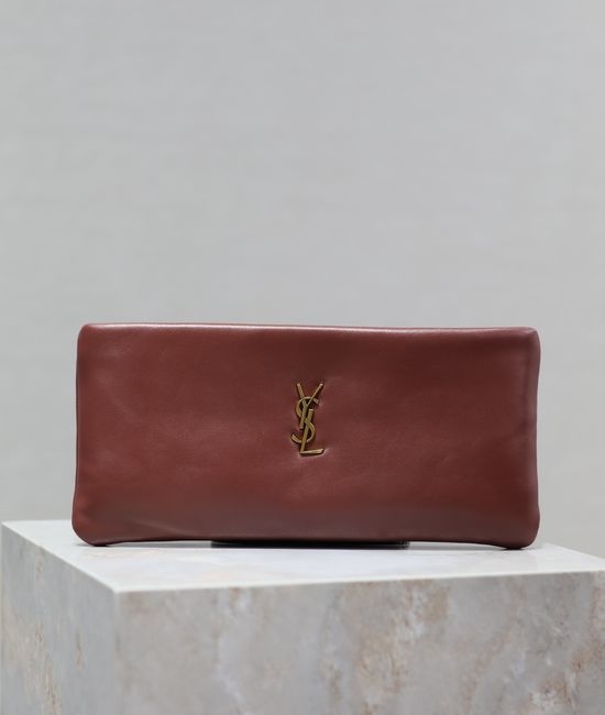Yves Saint Laurent YSL CALYPSO Sheepskin Clutch 774062