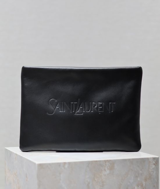 Yves Saint Laurent YSL Embossed Logo Clutch Bag 778943