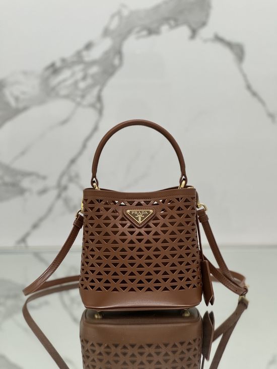Prada Saffiano Mini Bucket Handbag 1BA217